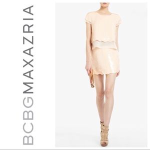 BCBGMaxAzria “Michaela” Sequined Miniskirt